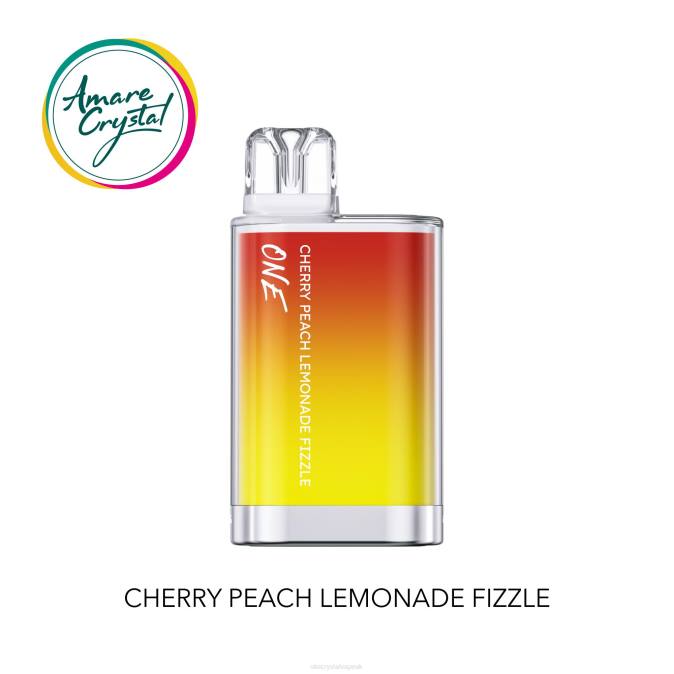 SKE Vape - Cherry Peach Lemonade Fizzle Amare Crystal One Disposable Vape SKE 2B2V24