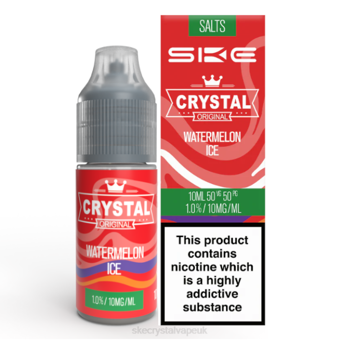 SKE Pods UK - Watermelon Ice Crystal Nic Salt - 10ml SKE 2B2V119