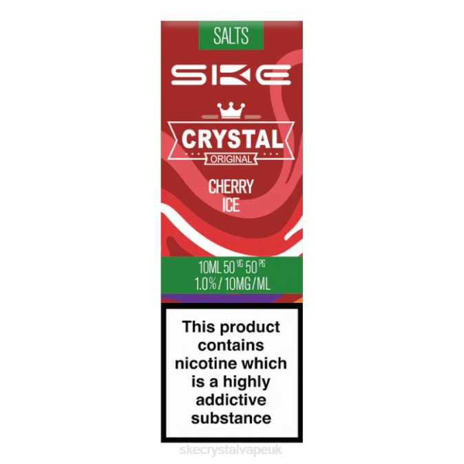 SKE Vape - Cherry Ice Crystal Nic Salt - 10ml SKE 2B2V114