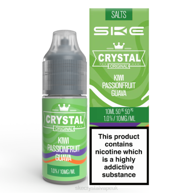 SKE Vape Review - Kiwi Passionfruit Guava Crystal Nic Salt - 10ml SKE 2B2V115