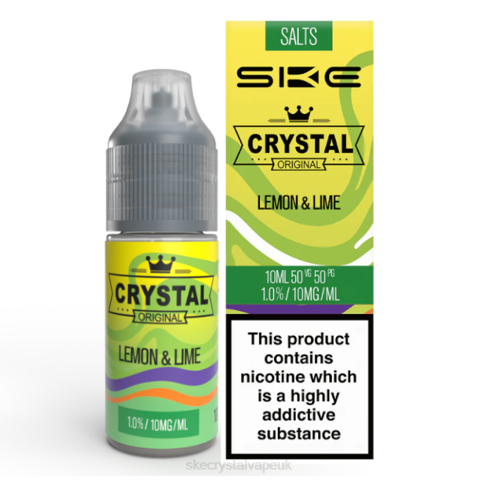 SKE Vape Website - Lemon & Lime Crystal Nic Salt - 10ml SKE 2B2V116